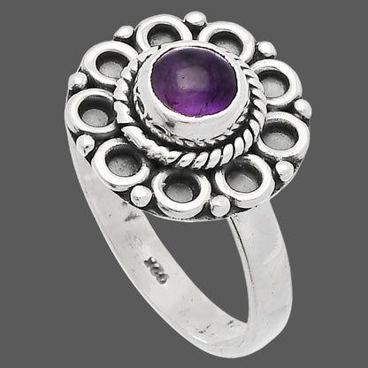 Natural Amethyst Cab - Brazil Ring size-7 R-1256 SDR227299