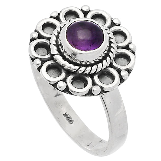 Natural Amethyst Cab - Brazil Ring size-7 R-1256 SDR227299