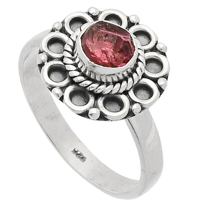 Natural Pink Tourmaline Rough Ring size-8.5 R-1256 SDR227302