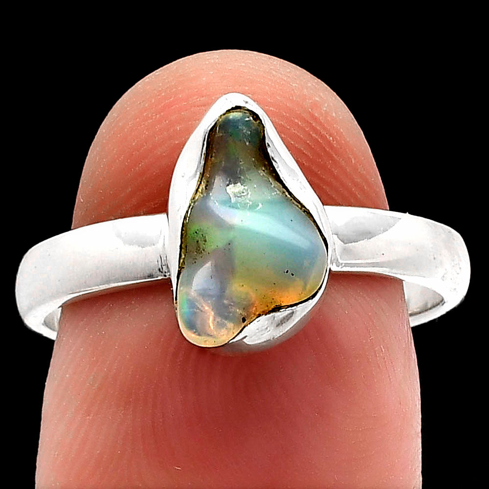 Natural Ethiopian Opal Rough Ring size-8 R-1001 SDR227346