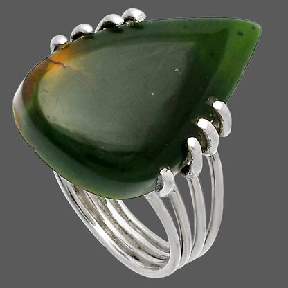 Natural Chrome Chalcedony Ring size-8 R-1259 SDR227403