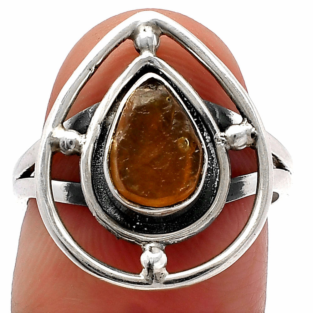 Natural Rare Kornerupine Rough Ring size-7 R-1446 SDR227481