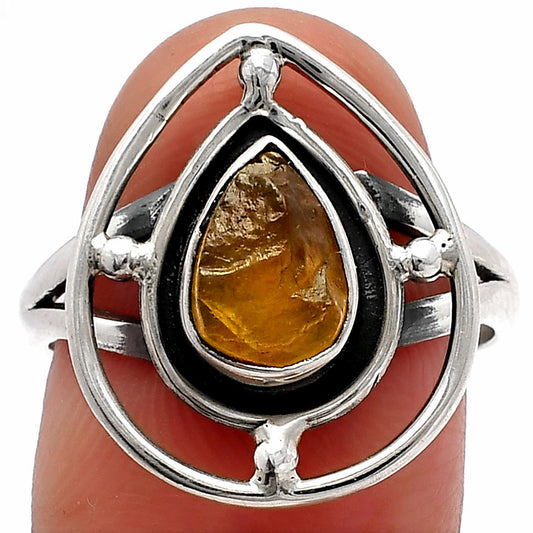 Natural Rare Kornerupine Rough Ring size-8 R-1446 SDR227483