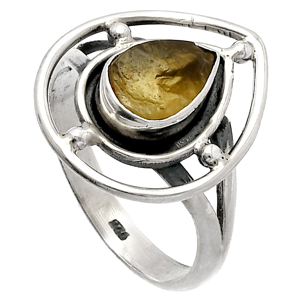 Natural Rare Kornerupine Rough Ring size-8 R-1446 SDR227483