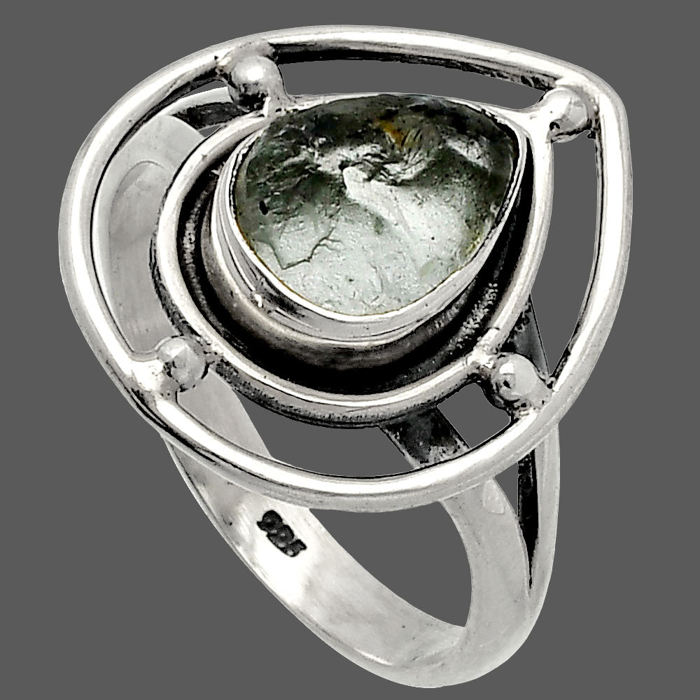 Natural Aquamarine Rough - Brazil Ring size-8.5 R-1446 SDR227492