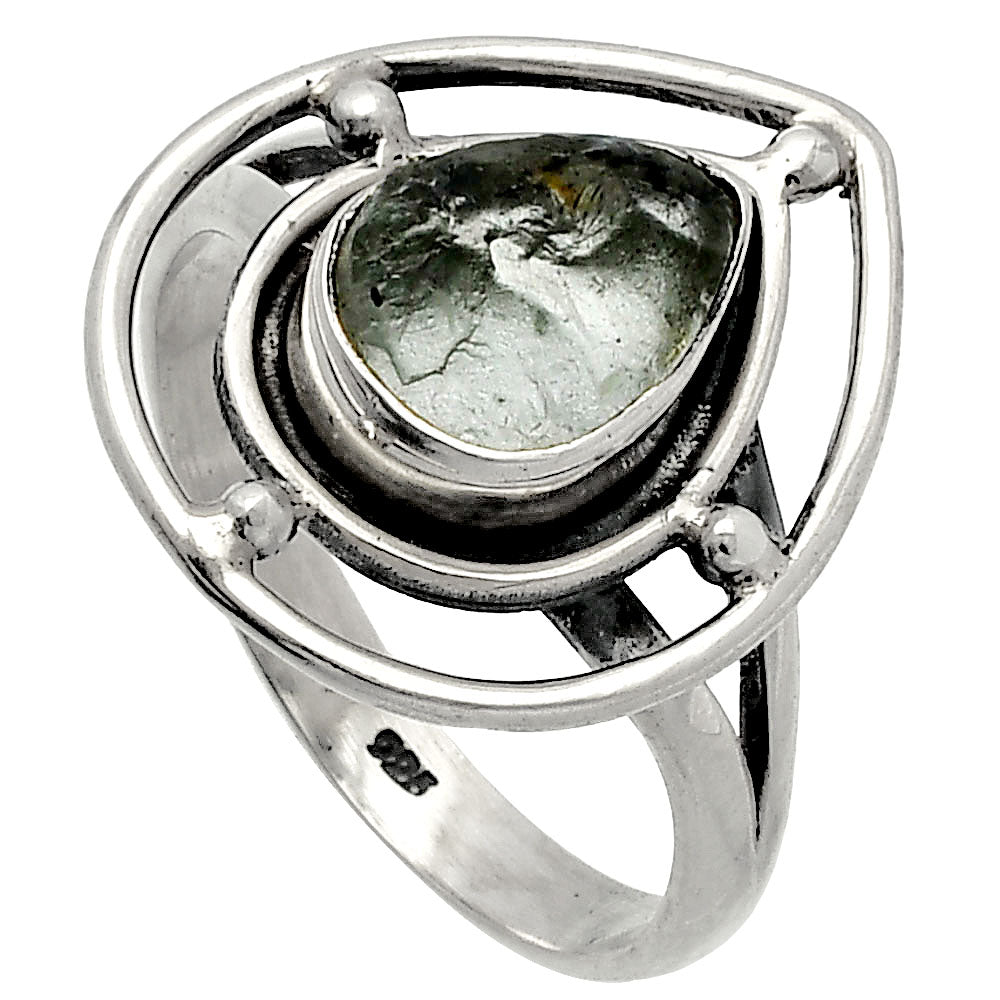 Natural Aquamarine Rough - Brazil Ring size-8.5 R-1446 SDR227492