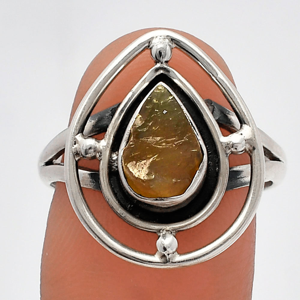 Natural Rare Kornerupine Rough Ring size-8 R-1446 SDR227494