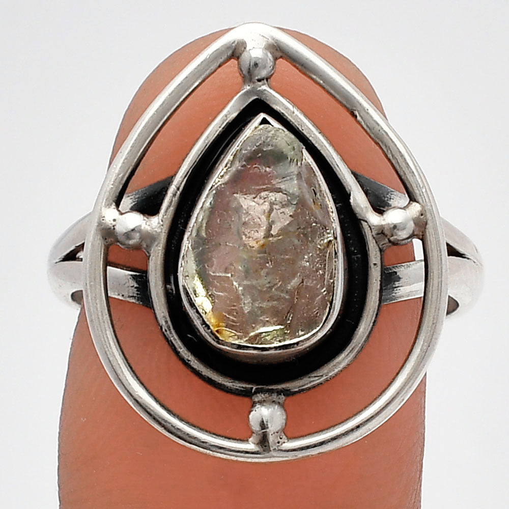 Natural Aquamarine Rough - Brazil Ring size-8.5 R-1446 SDR227495