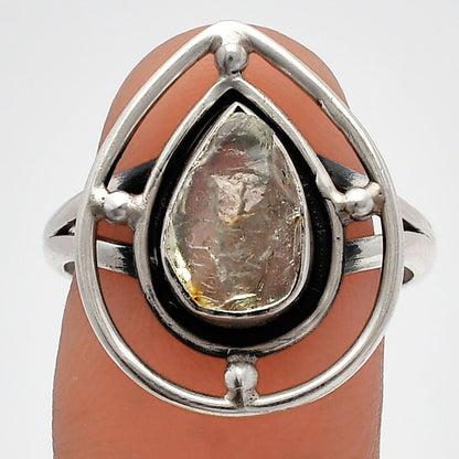 Natural Aquamarine Rough - Brazil Ring size-8.5 R-1446 SDR227495