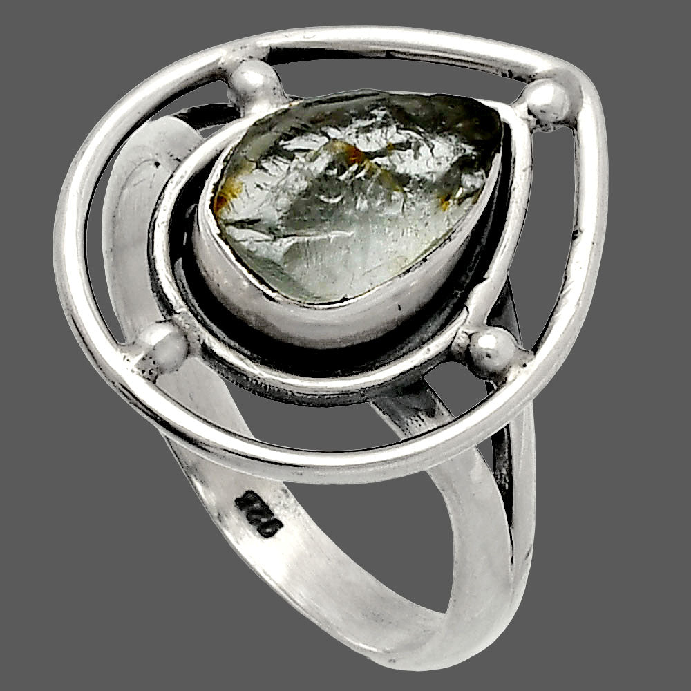 Natural Aquamarine Rough - Brazil Ring size-8.5 R-1446 SDR227495