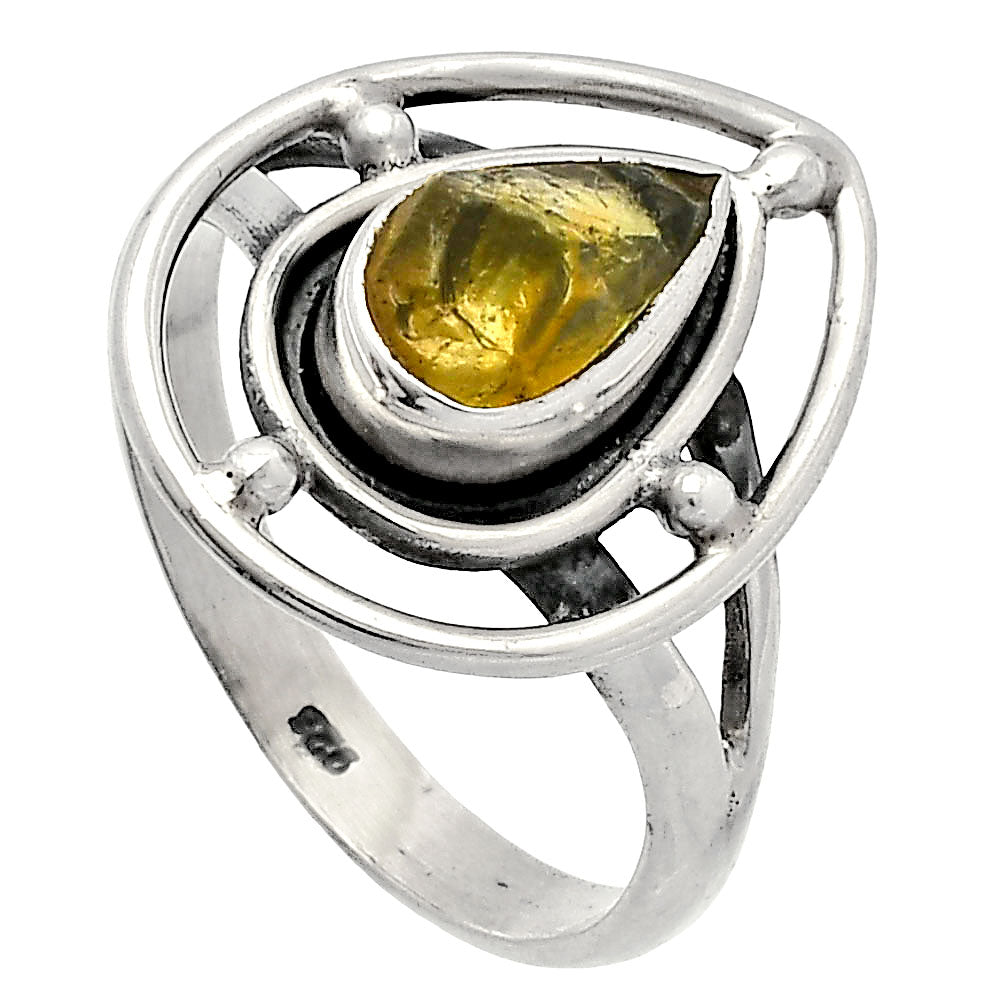 Natural Rare Kornerupine Rough Ring size-8.5 R-1446 SDR227501