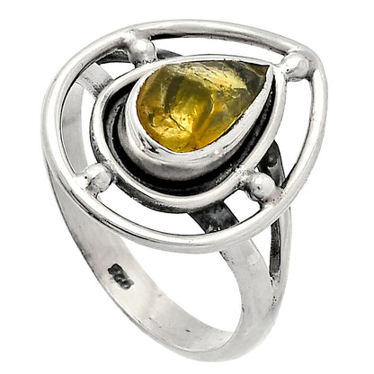 Natural Rare Kornerupine Rough Ring size-8.5 R-1446 SDR227501