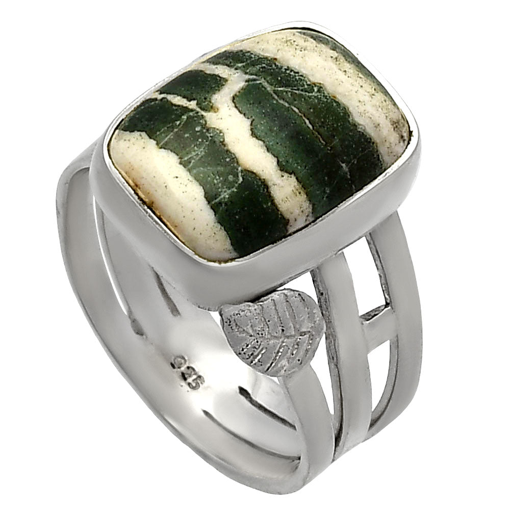 Natural Larsonite Jasper Ring size-8.5 R-1400 SDR227746