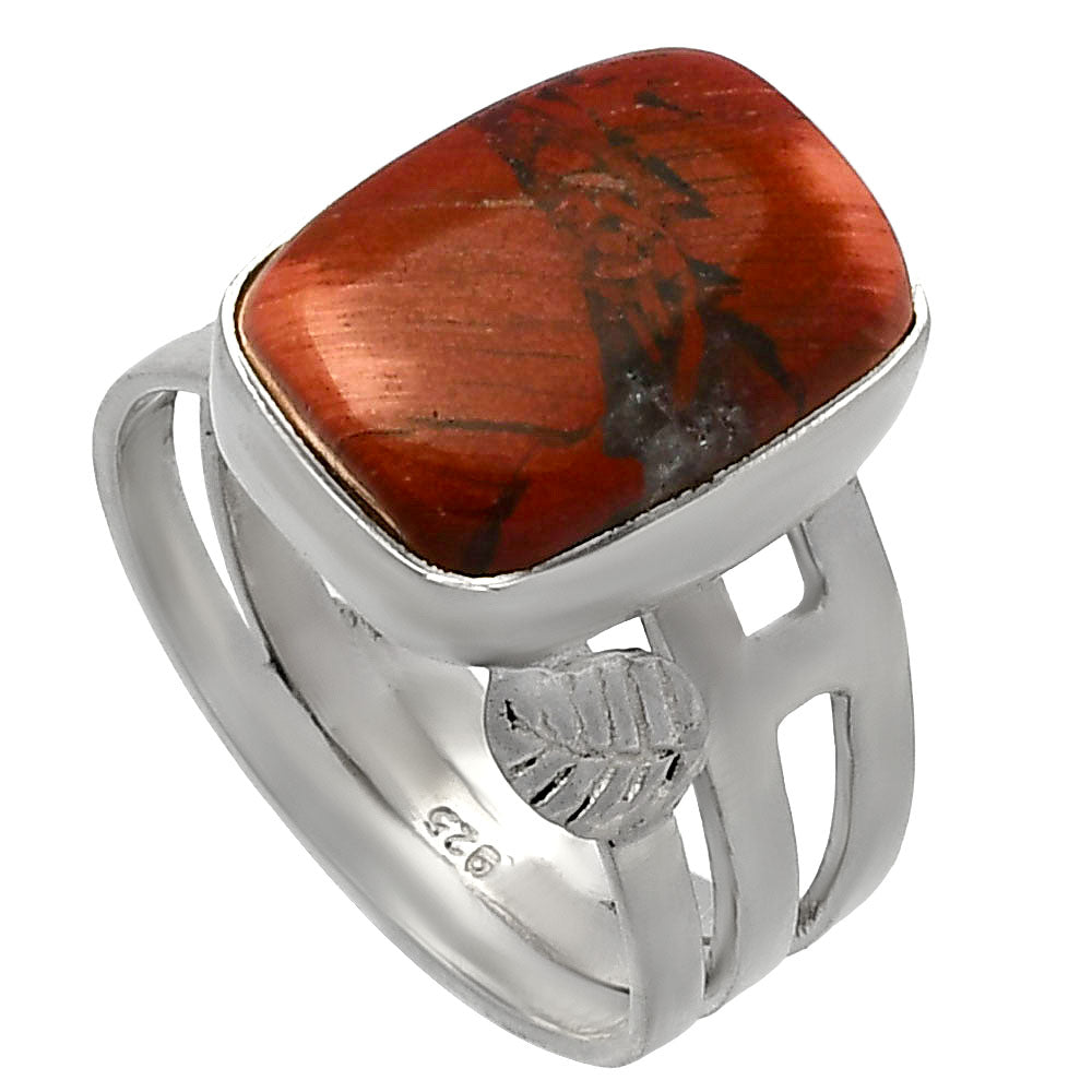 Natural Snake Skin Jasper Ring size-8 R-1400 SDR227749