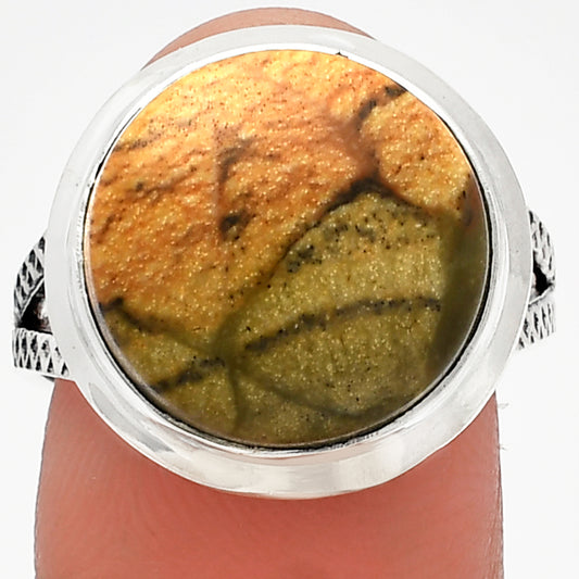 Natural Picture Jasper Ring size-9 R-1008 SDR227781