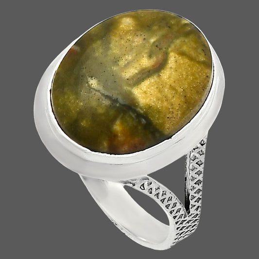 Rhyolite - Rainforest Jasper Ring size-9.5 R-1008 SDR227807