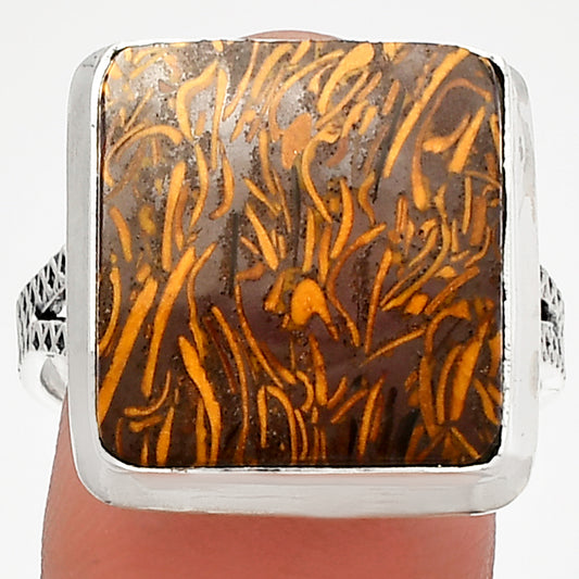 Coquina Fossil Jasper - India Ring size-9.5 R-1008 SDR227828