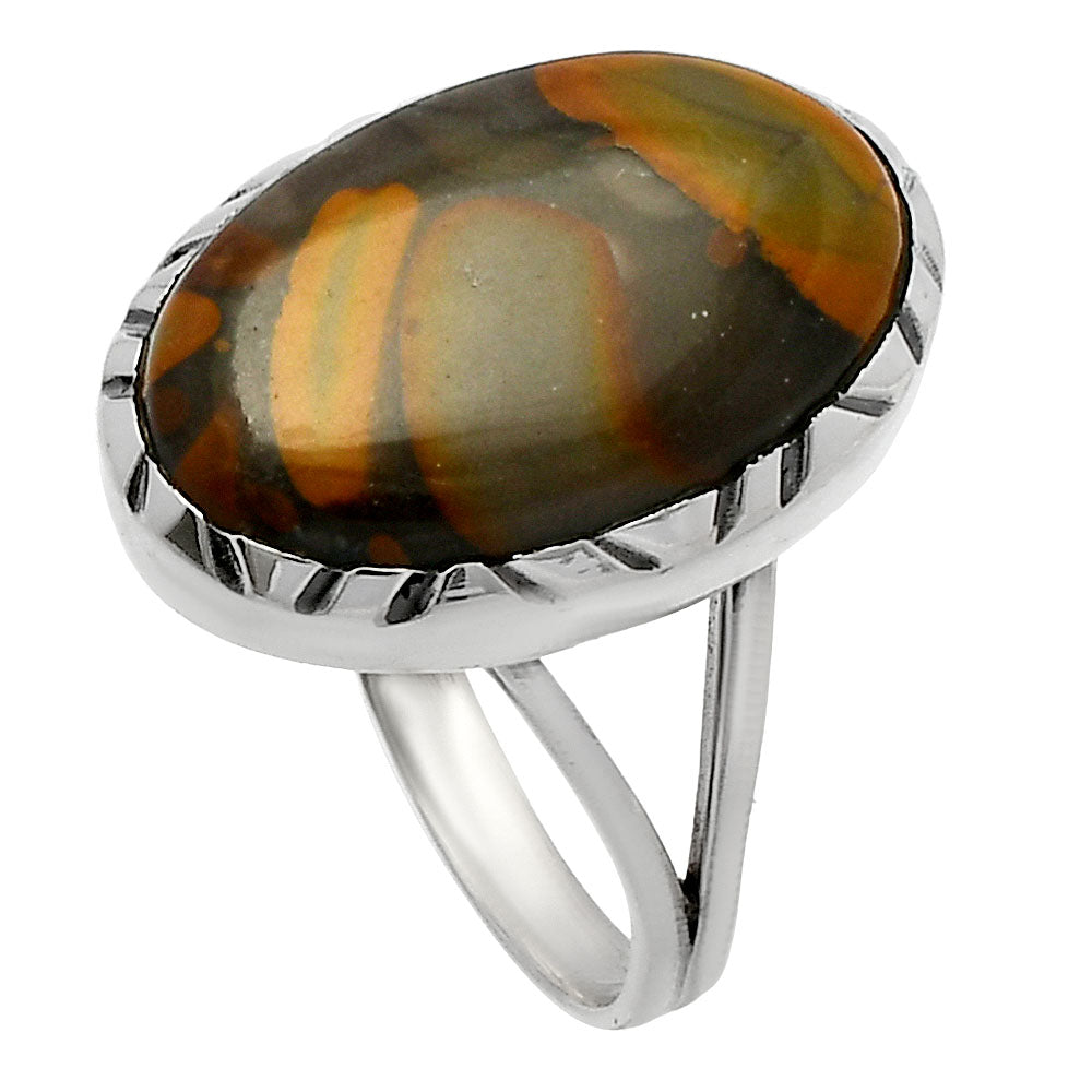 Natural Bamboo Jasper Ring size-8 R-1074 SDR227915