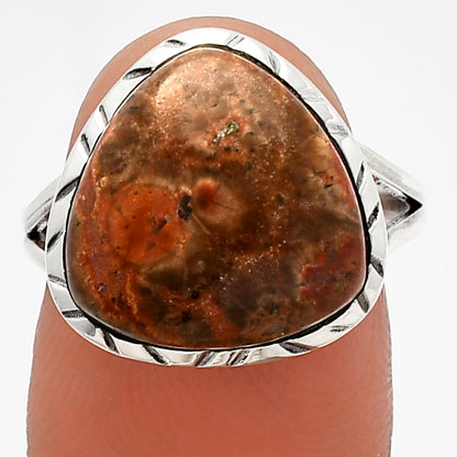 Natural Poppy Jasper Ring size-8 R-1074 SDR227932