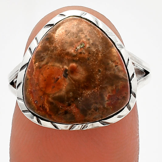 Natural Poppy Jasper Ring size-8 R-1074 SDR227932
