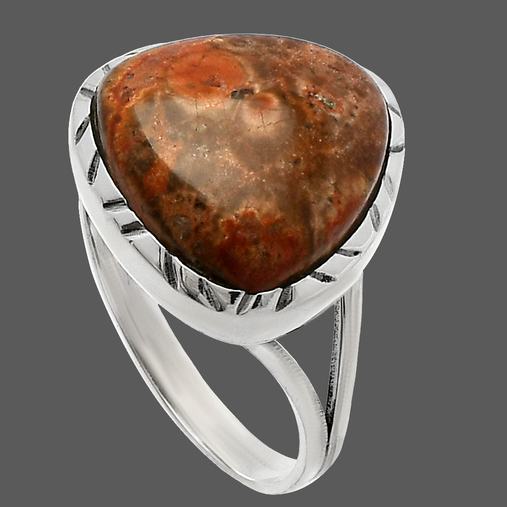 Natural Poppy Jasper Ring size-8 R-1074 SDR227932