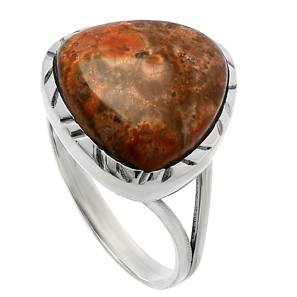 Natural Poppy Jasper Ring size-8 R-1074 SDR227932
