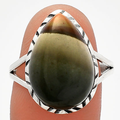 Natural Polygram Jasper Ring size-8.5 R-1074 SDR227935