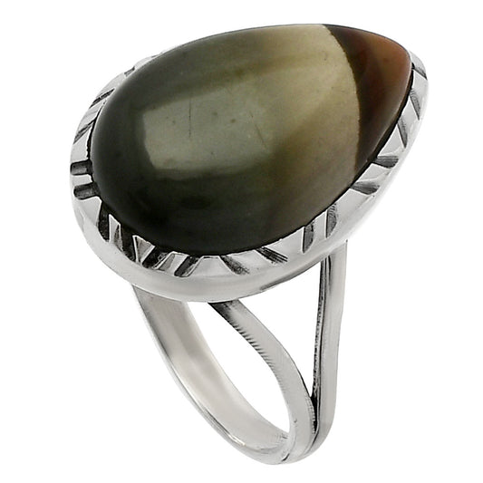 Natural Polygram Jasper Ring size-8.5 R-1074 SDR227935