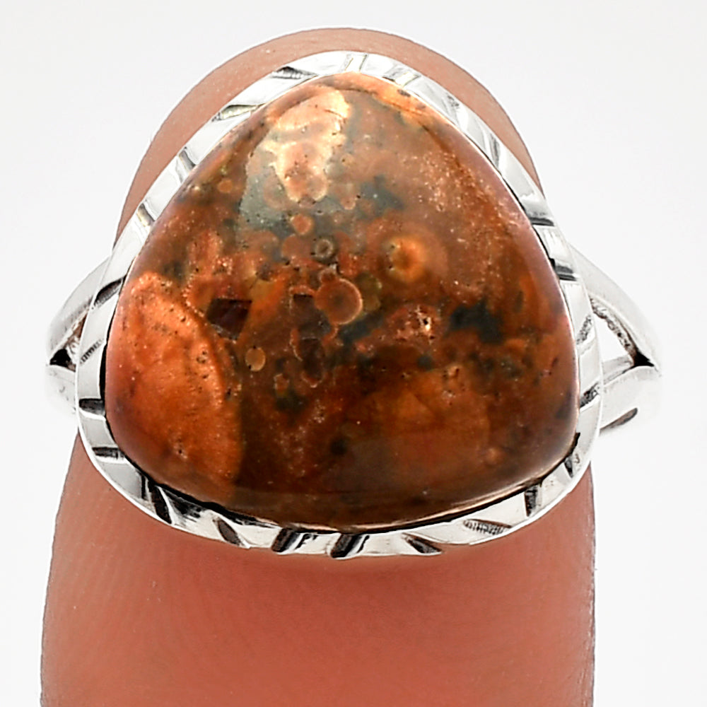 Natural Poppy Jasper Ring size-8 R-1074 SDR227946