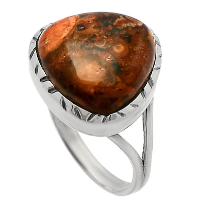 Natural Poppy Jasper Ring size-8 R-1074 SDR227946