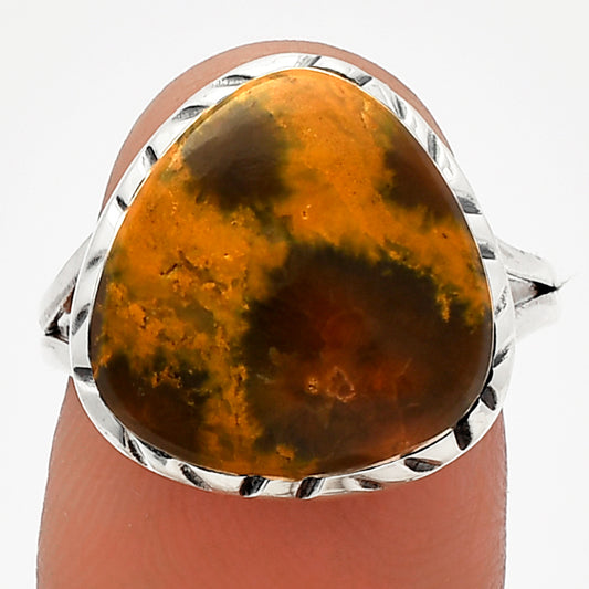 Natural Ocean Jasper - Madagascar Ring size-8 R-1074 SDR227969