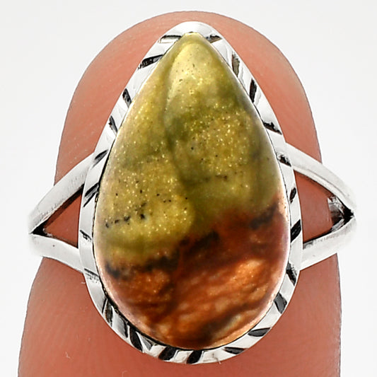 Natural Rocky Butte Picture Jasper Ring size-6 R-1074 SDR227980