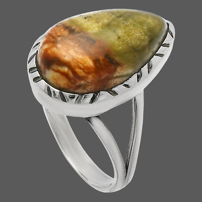 Natural Rocky Butte Picture Jasper Ring size-6 R-1074 SDR227980