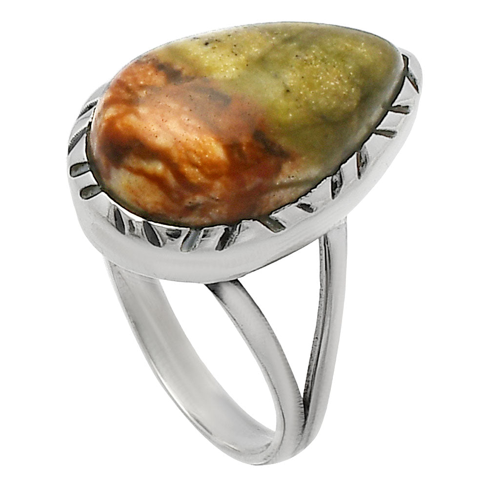 Natural Rocky Butte Picture Jasper Ring size-6 R-1074 SDR227980