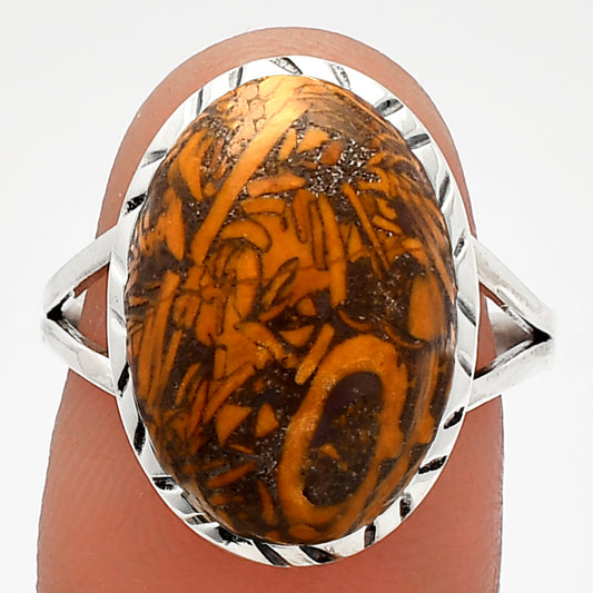 Coquina Fossil Jasper - India Ring size-8 R-1074 SDR227983