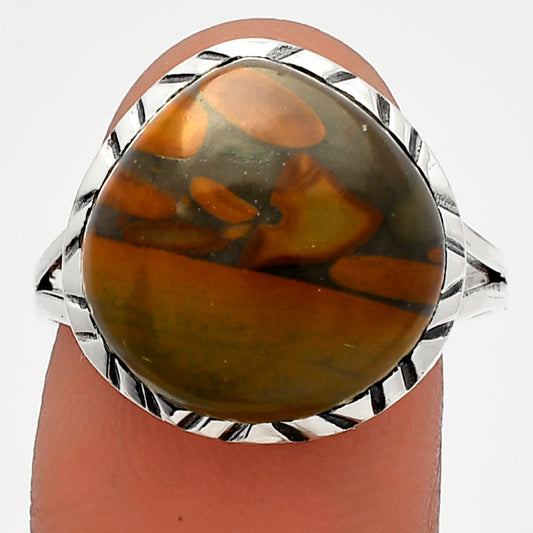 Natural Bamboo Jasper Ring size-9 R-1074 SDR228013