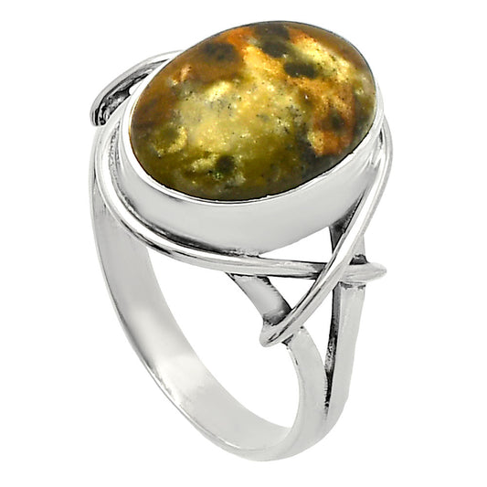 Natural Chrome Chalcedony Ring size-8 R-1054 SDR228129