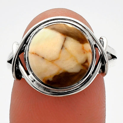 Natural Peanut Wood Ring size-8.5 R-1054 SDR228177