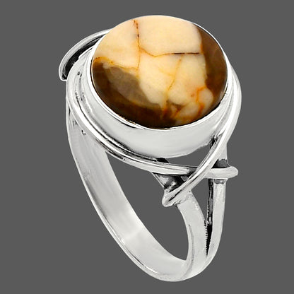 Natural Peanut Wood Ring size-8.5 R-1054 SDR228177