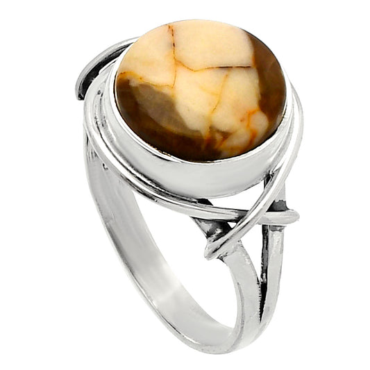 Natural Peanut Wood Ring size-8.5 R-1054 SDR228177