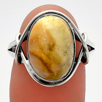 Natural Polygram Jasper Ring size-8.5 R-1054 SDR228178