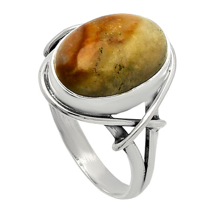 Natural Polygram Jasper Ring size-8.5 R-1054 SDR228178