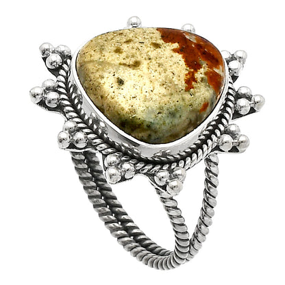 Natural Rocky Butte Picture Jasper Ring size-8 R-1234 SDR228524