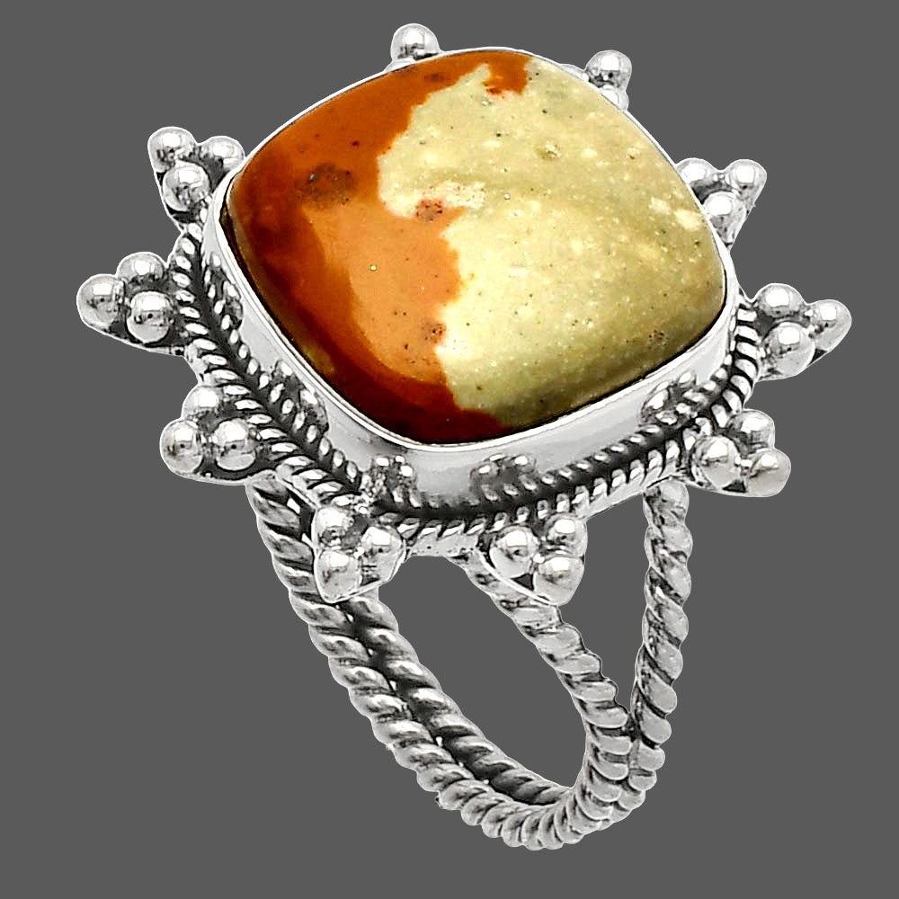 Natural Picture Jasper Ring size-8.5 R-1234 SDR228530