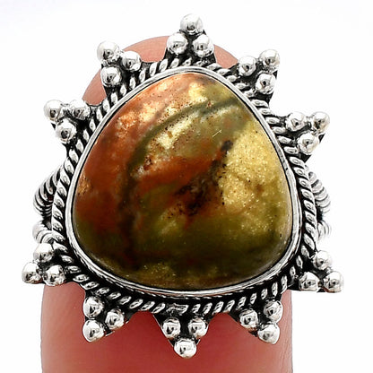 Natural Rocky Butte Picture Jasper Ring size-8 R-1234 SDR228565