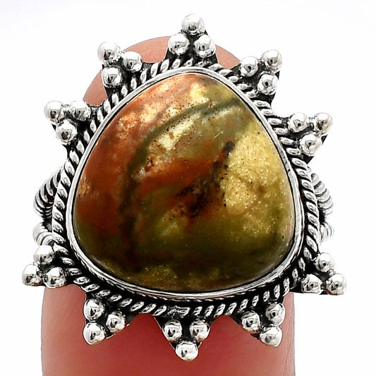 Natural Rocky Butte Picture Jasper Ring size-8 R-1234 SDR228565