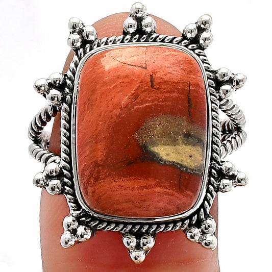 Natural Snake Skin Jasper Ring size-9 R-1234 SDR228566