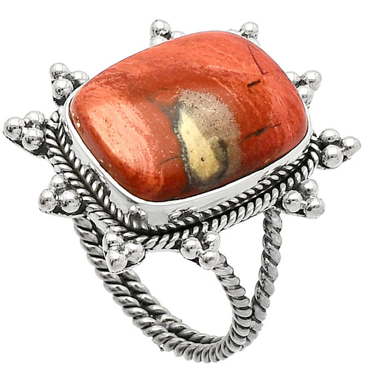 Natural Snake Skin Jasper Ring size-9 R-1234 SDR228566