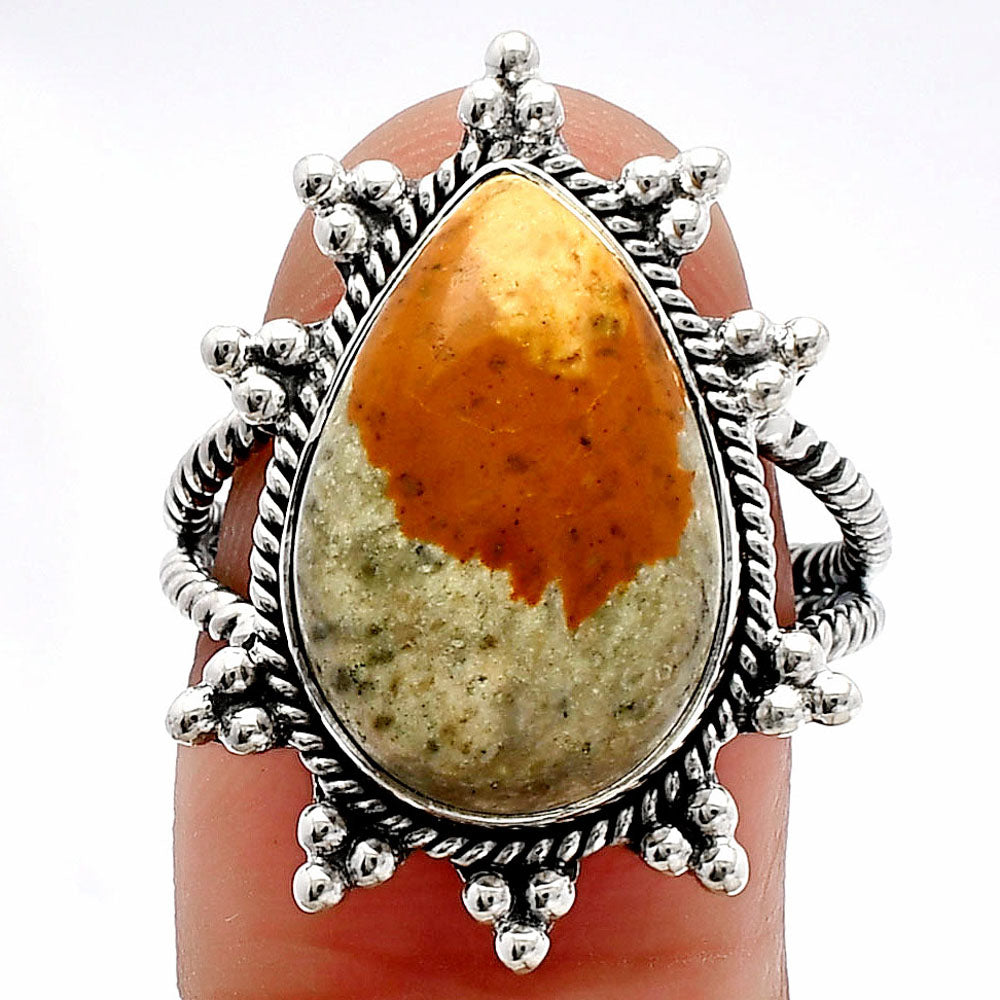 Natural Rocky Butte Picture Jasper Ring size-8 R-1234 SDR228574