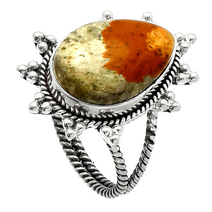 Natural Rocky Butte Picture Jasper Ring size-8 R-1234 SDR228574